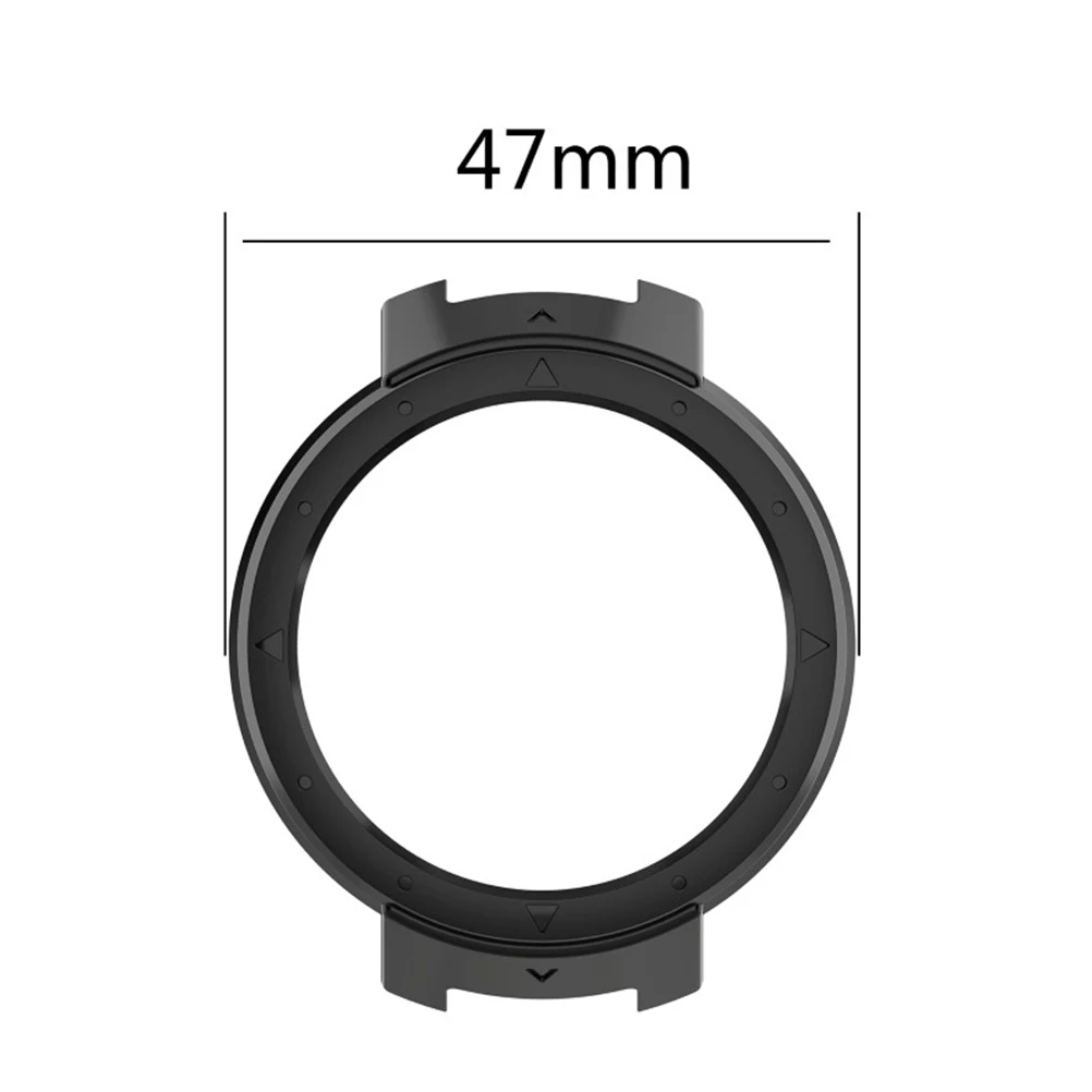 

Smartwatch Case Pc Protective Shell Verge A1801 Compatible Lightweight Watch Protector Dark Device Accessory