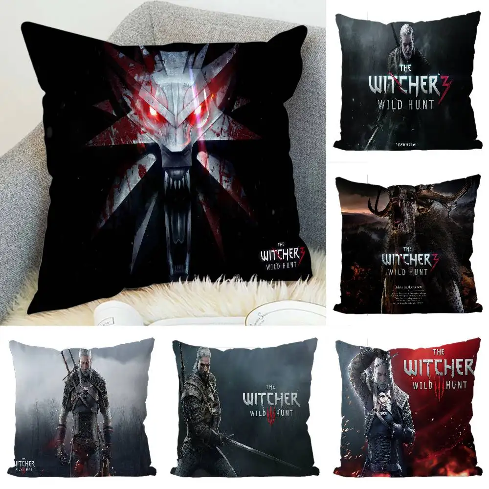

The W-Witchers Pillow Case Luxury Double-sided For Car Pillows 45x45 Cushions Cover Home And Decoration Sofa Pillowcase 50x50