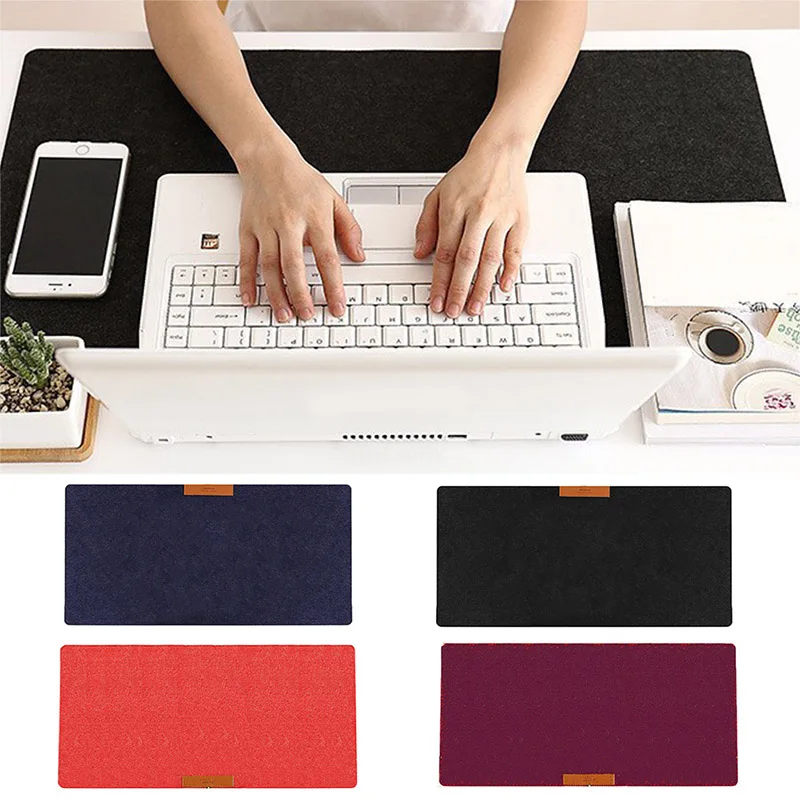 

Felt Mouse Pad Mouse Mat Keyboard Mat Soft Foldable Laptop Table Mat Gaming Mouse Pad Home School Non-slip Pad Office Products