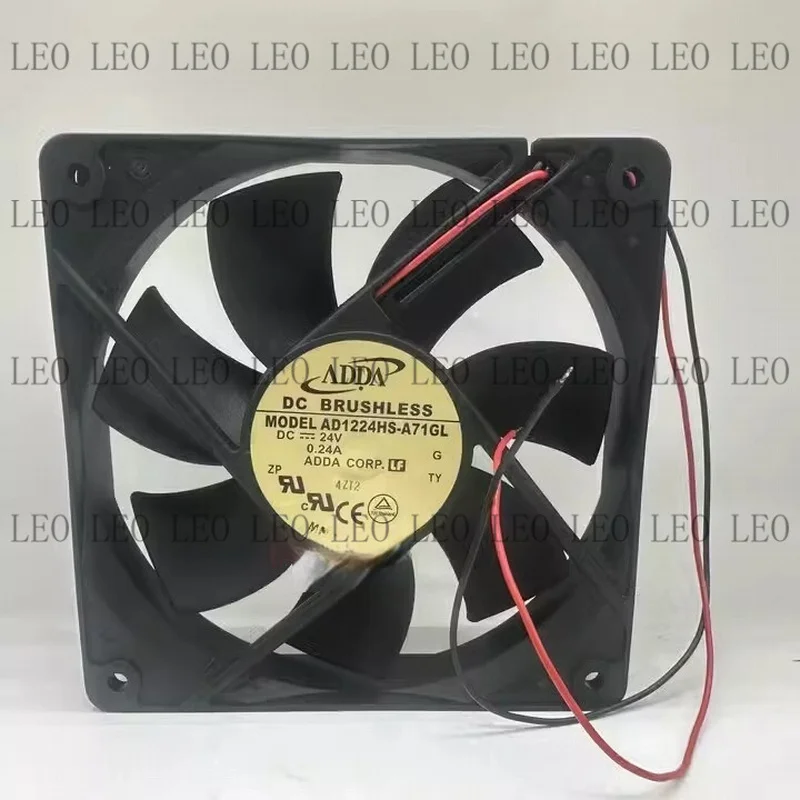MY For ADDA AD1224HS-A71GL 12025 DC24V 0.24A 2-Wire Inverter Cooling Fan