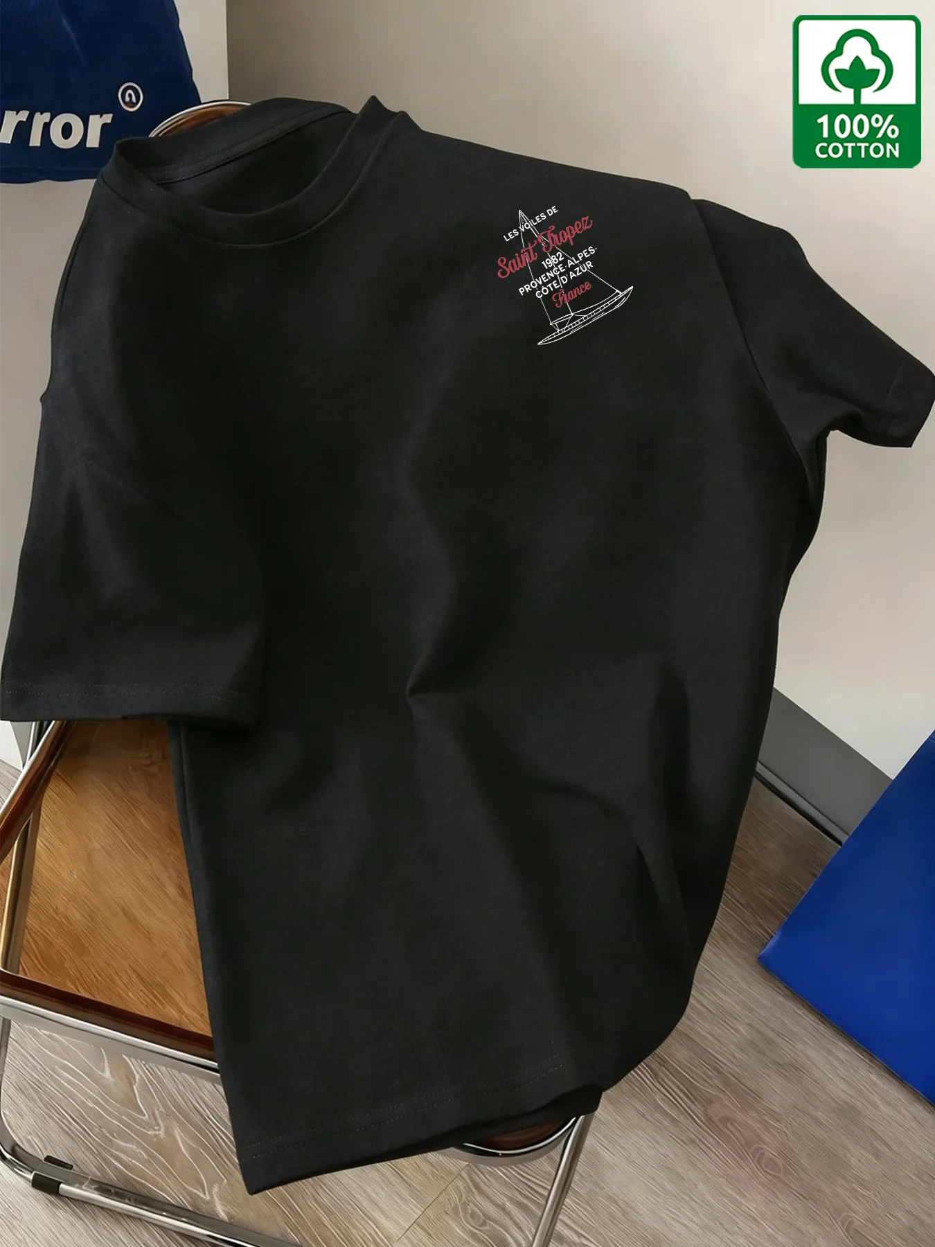Timeless Retro 180g Pure Cotton Men Tee Japanese Simple Commute Wear