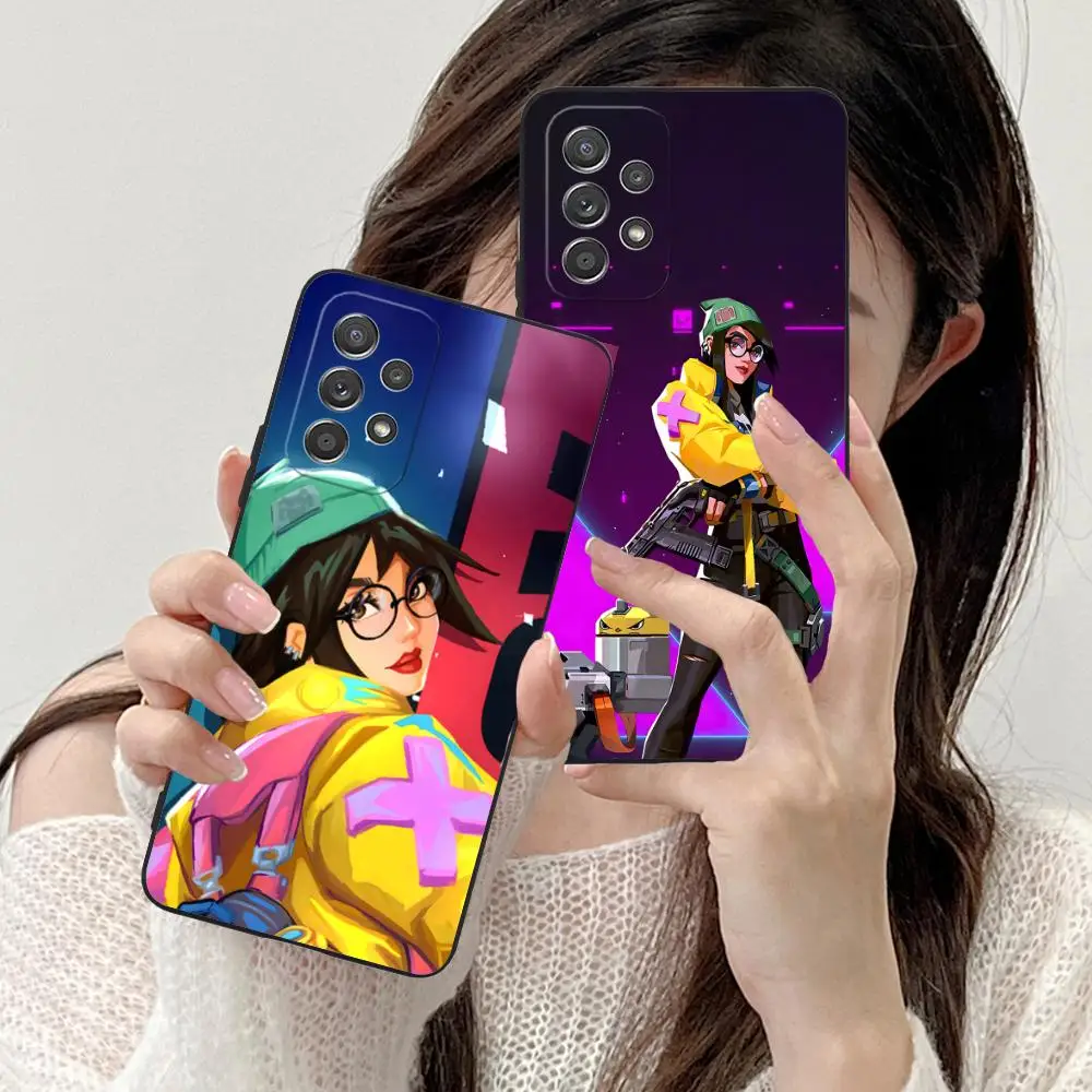 Valo Killjoy Phone Case for Samsung Galaxy M55 54 42 35 34 33 32 23 22 15 14 13 12 F55 5G Soft TPU Shockproof Cover