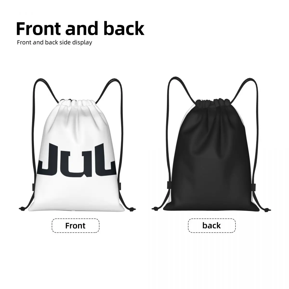 Jul Logo Drawstring Bags Women Men Foldable Gym Sports Sackpack French Rapper Music Training Backpacks