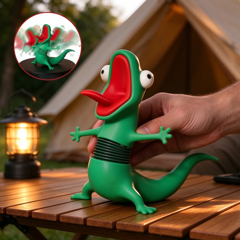 1-10PCS Holiday Lizard Meme Bobbling Spring Anxiety Relief Cute Novelty Toy for Home Party Christmas Gift Decoration Figurine