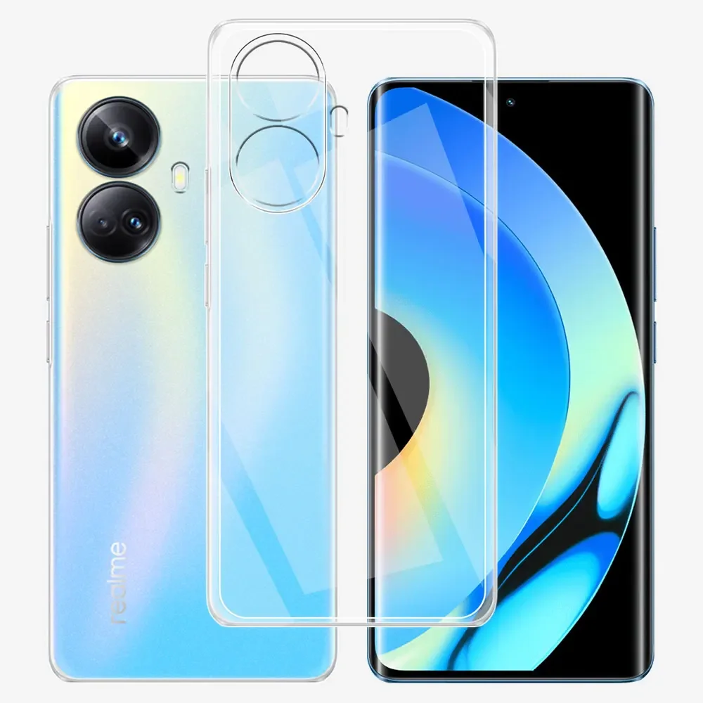 For Realme 10 PRO Plus 5G Case Clear Silicone Soft TPU Phone Case Cover For Realme 10 PRO+ Funda For Realme 10 4G 10T 5G Coque