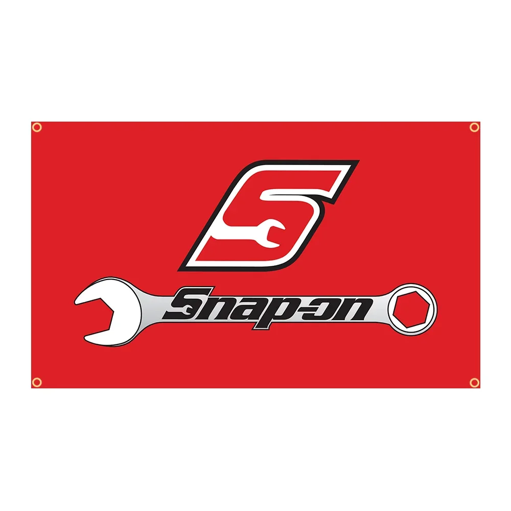 90x150cm Snap On Professional Car Tools Flag Polyester Printed Garage or Outdoor Decoration Banner Tapestry