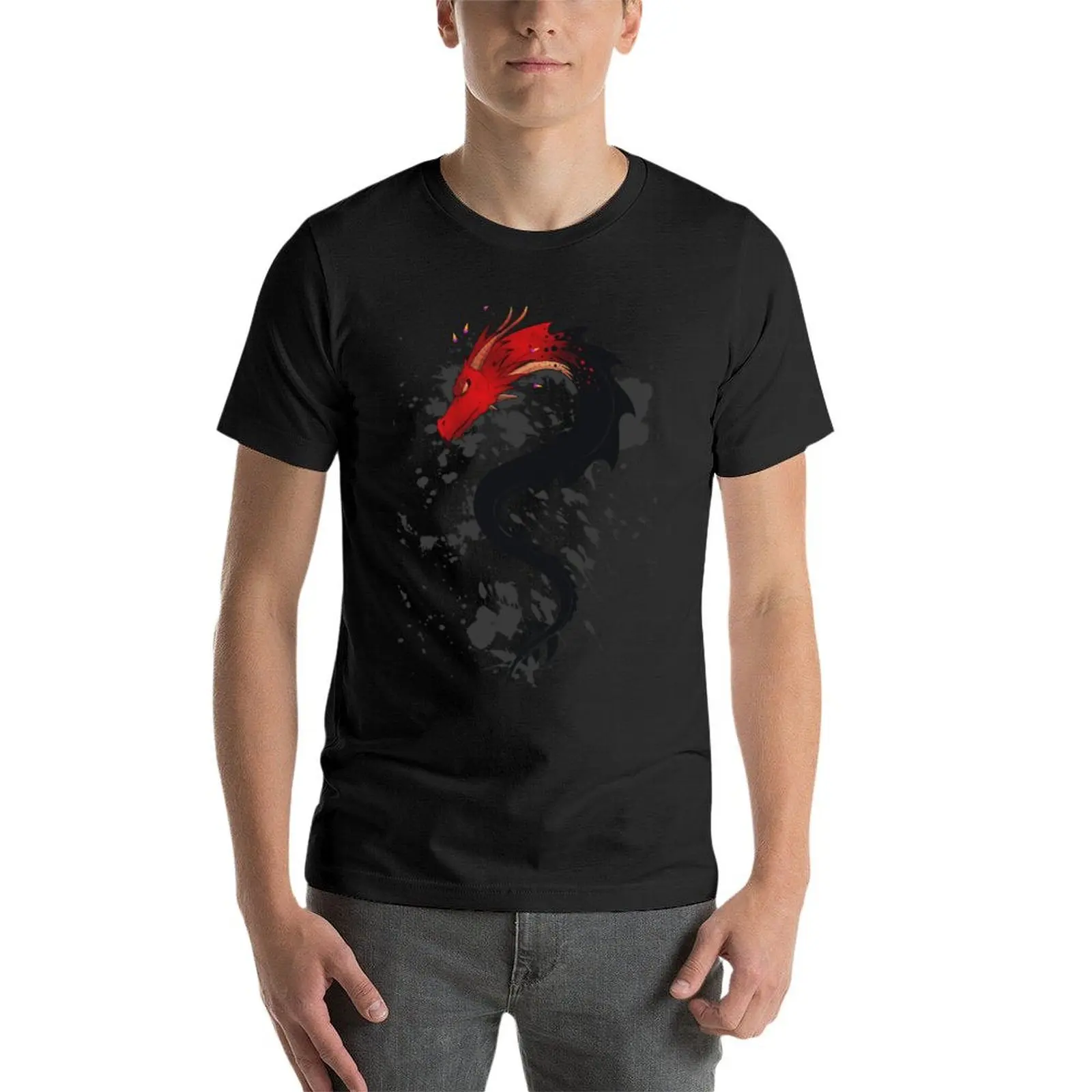 Plop das magische Drachen T-Shirt Sommer Top übergroße Sport fans Anime Kleidung Herren weiße T-Shirts