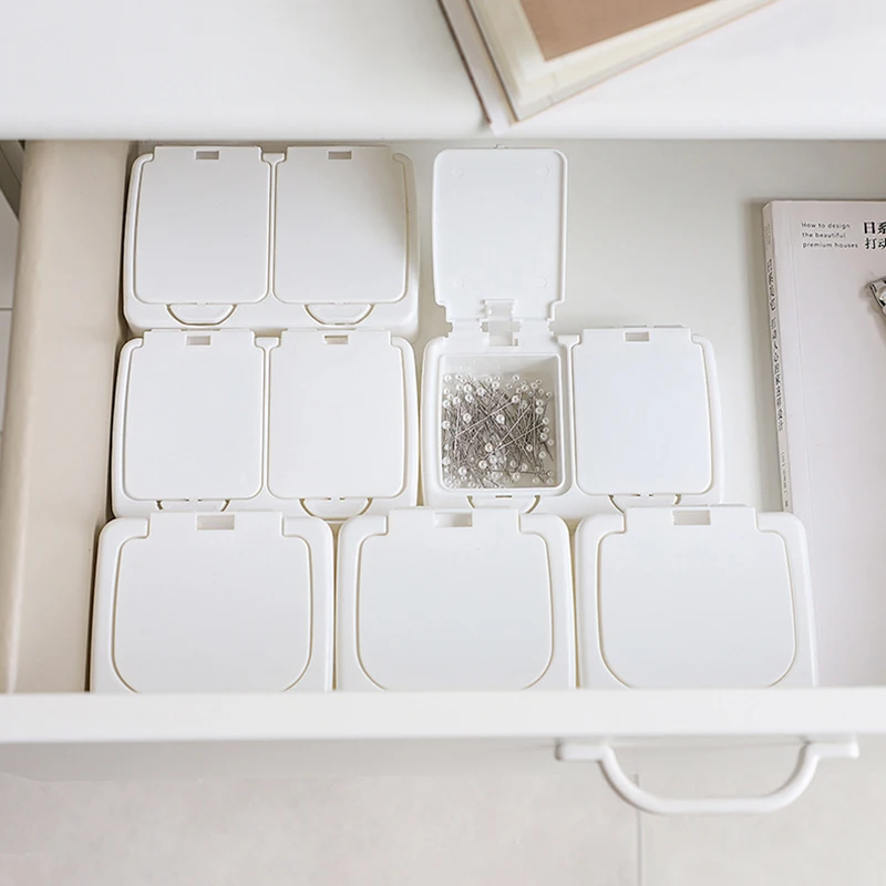 Pop-up Drawer Storage Box Button Type Small Objects Classification Mini Desktop Organization Storage Case