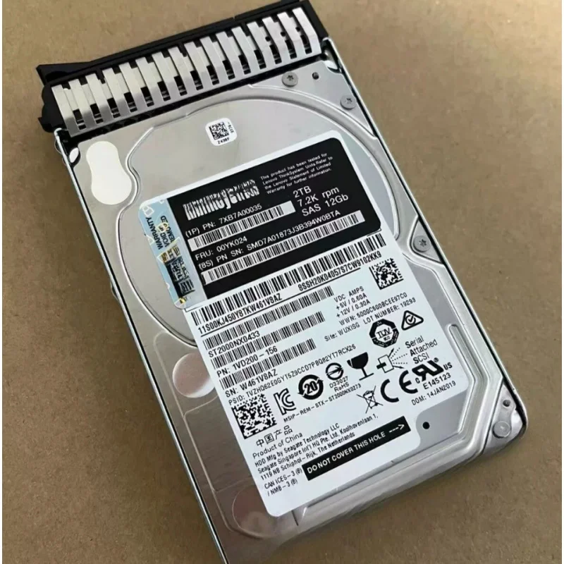 

Z for Lenovo 2TB 7XB7A00035 00YK024 2.5" 7.2K 12GB SAS Hot Swap 512n HDD Hard Drive