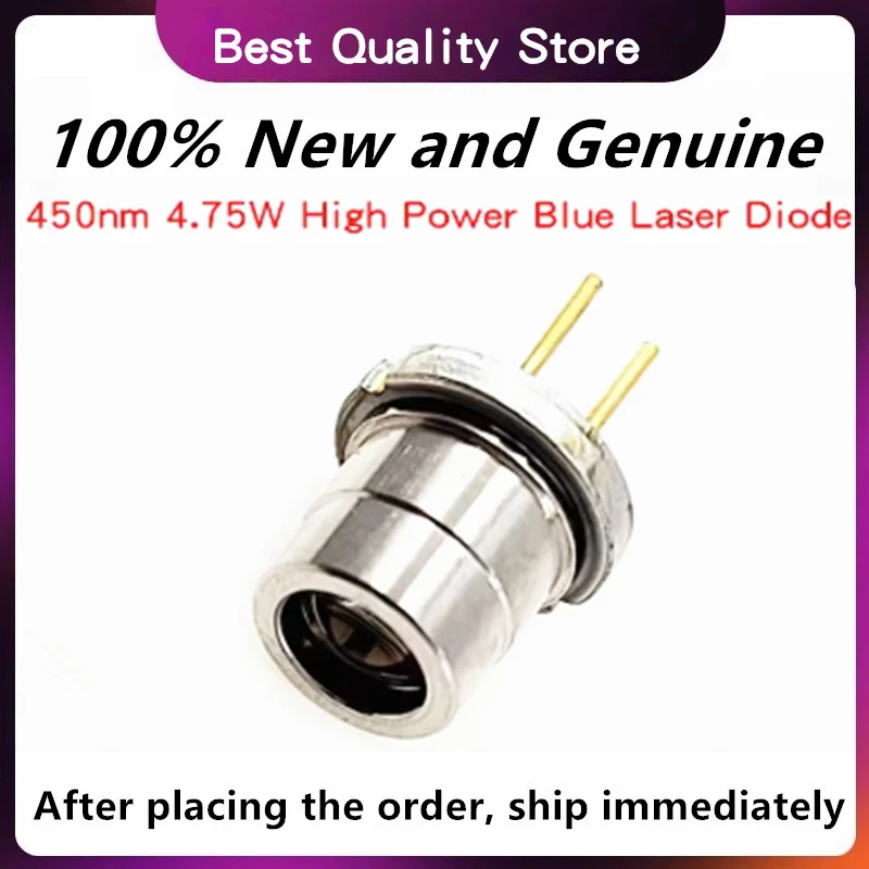 1pcs/lot NUBM08 450nm 4.75W High Power Blue Laser Diode / Recorder LD with Lens / Tin Needle /Burner LD W/Lens/Tin-pin