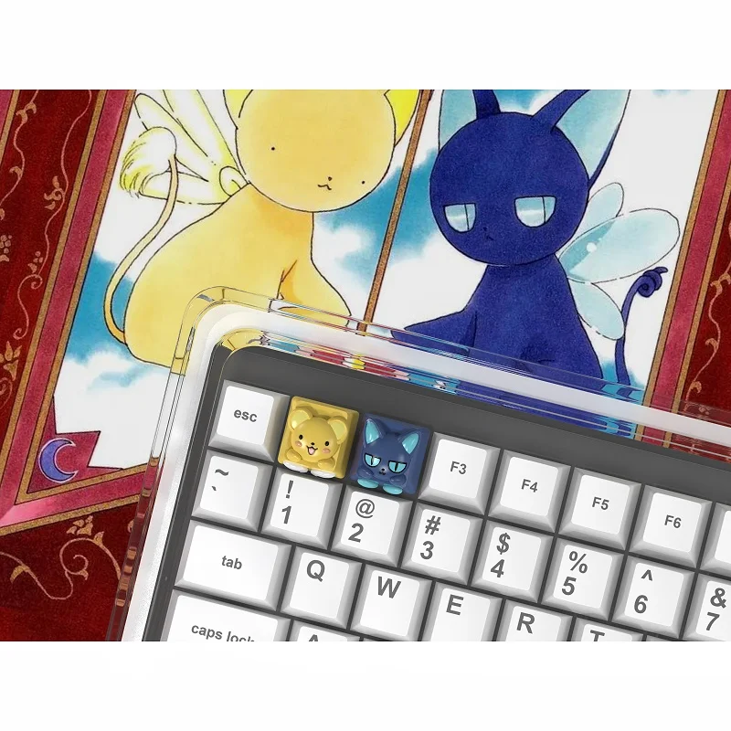 Cardcaptor Sakura Anime Personalized Creative Art Custom Keycaps Cerberus Spinel Sun Esc 3d Resin Keycaps Anime Peripheral Gifts - Image 4