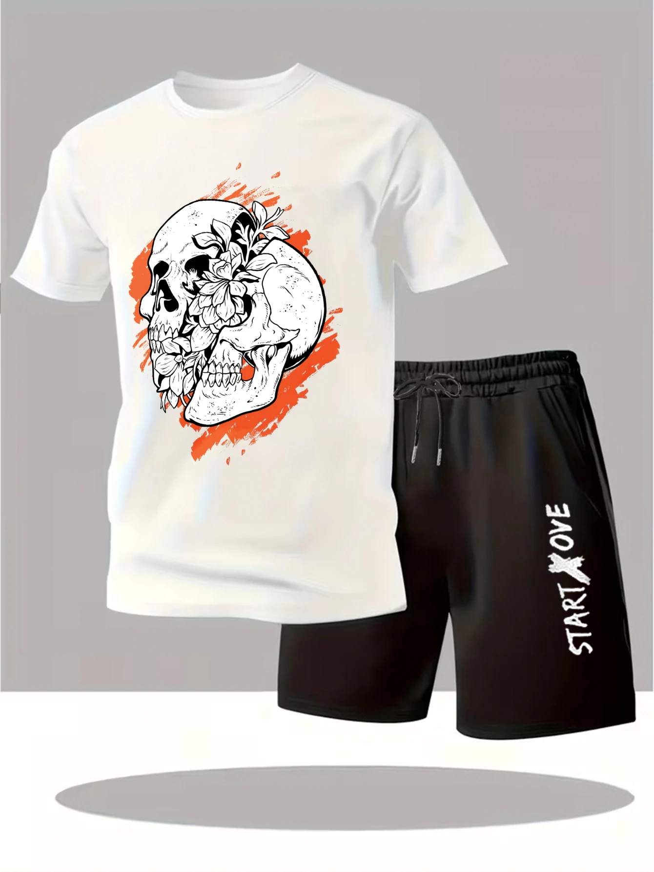 

Мужские комплекты 2025: Новинка! Модные спортивные костюмы с графическим принтом для мужчин, комплекты из двух предметов, мужские спортивные костюмы с коротким рукавом, одежда с принтом.