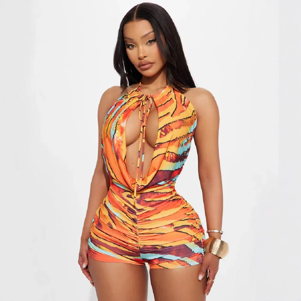 

Новинка 2025 года, цельный купальник бикини с цифровым принтом для женщин с поясом, трансграничный бесшовный вязаный купальник, женское нижнее белье