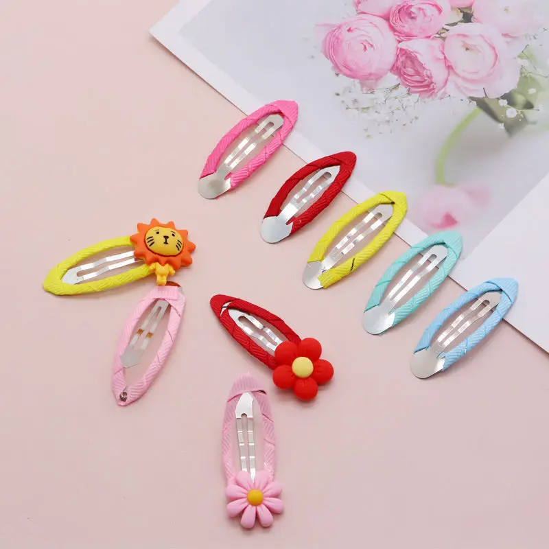 Hair Clips For Girls Kids Teens Women Hair Clips Non Slip Metal Snap Headwear Cute Candy Color Barrettes Hair Accessories