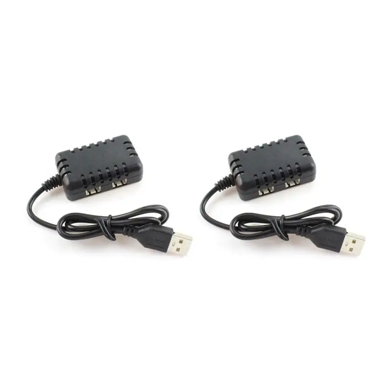 BEDW-2X 2 IN 1 7.4V 1000Mah X 2 XH-3P Quick USB For Wltoys 144001 124019 12428 284131 K989 K969 XK K130
