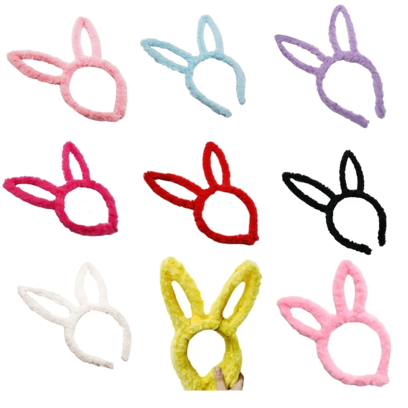 Adult Teens Christmas Headband Plush Hair Hoop Makeup Live Broadcast Cosplay Party Headpieces