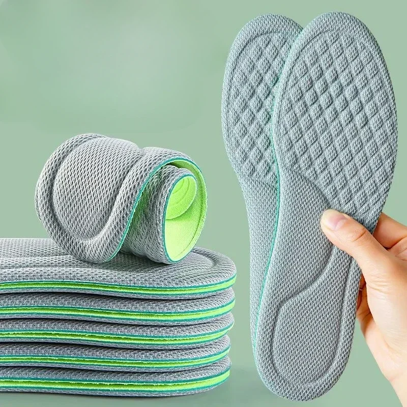 2/4pcs Unisex Memory Foam Orthopedic Insoles Deodorizing Insole Shoes Sports Absorbs Sweat Soft Antibacterial Shoe Accessories