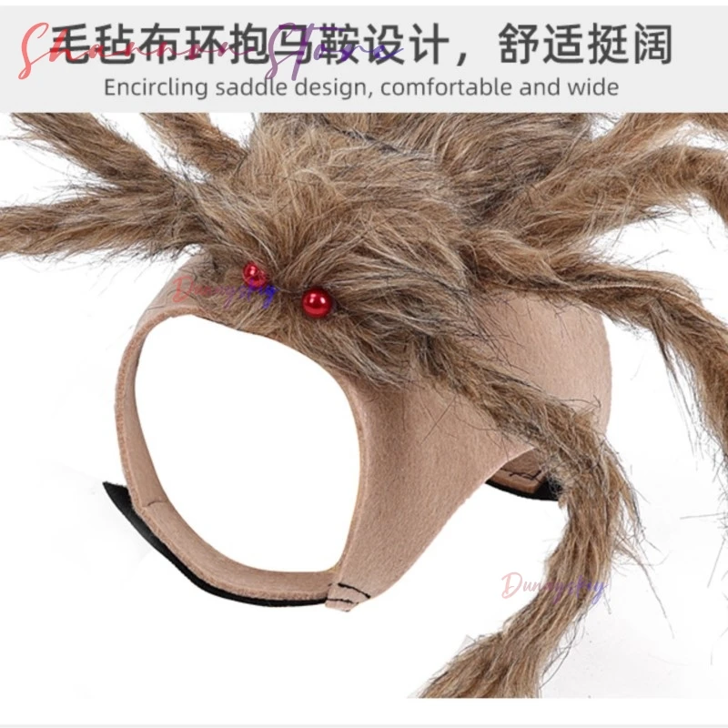 الهالوين العنكبوت الحيوانات الأليفة كوسبريس مضحك الكلب القط الزي أنيمي كوميك كون الكلب القط هالوين العنكبوت كوسبلاي شبح مهرجان الكلاب الكبيرة