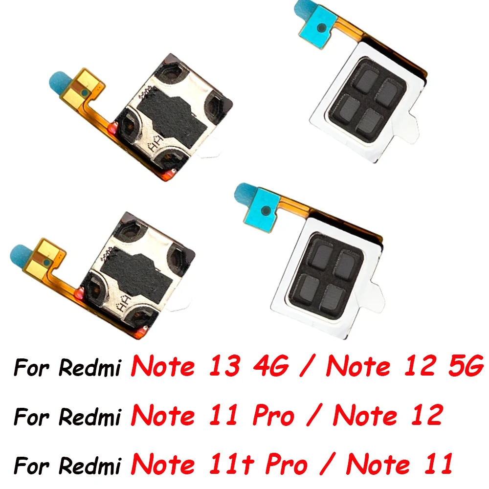 Top Ear Speaker For Xiaomi Redmi Note 11 11S 12 12S Pro Plus Turbo Built-in Front Earpiece Earphone Sound Repair Replacement