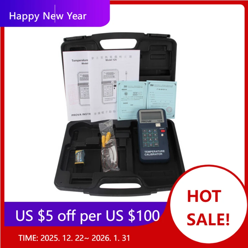 

【Factory】125 Temperature Calibrator Thermocouple Auto Ramp & T Function