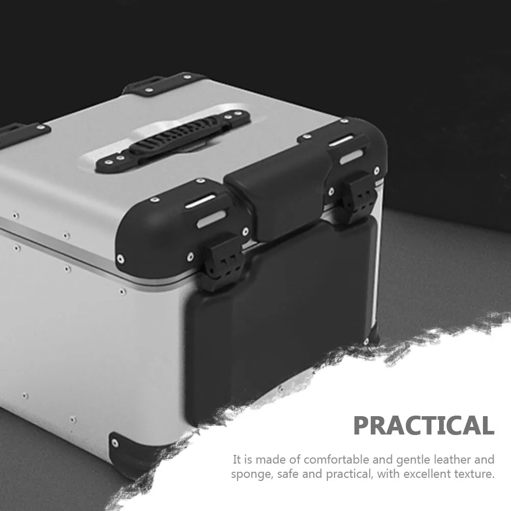 

2pcs Motorcycle Backrest Pad Wear-Resistant Sponge Lumbar Support For Long Ride Trunk Pillow Motorbike Rear Seat Cushion