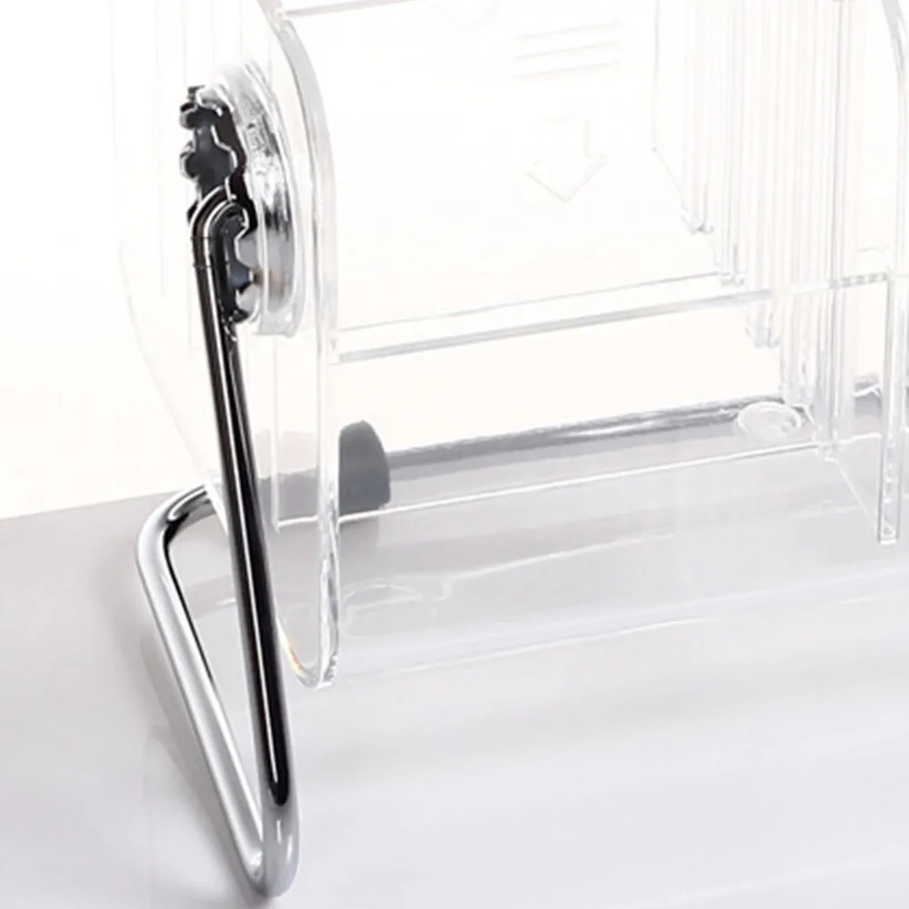 Acrylic Remote Controller Organizer 6 Grids Transparent Phone Holder Desktop Storage Box for Living Room Office Dresser