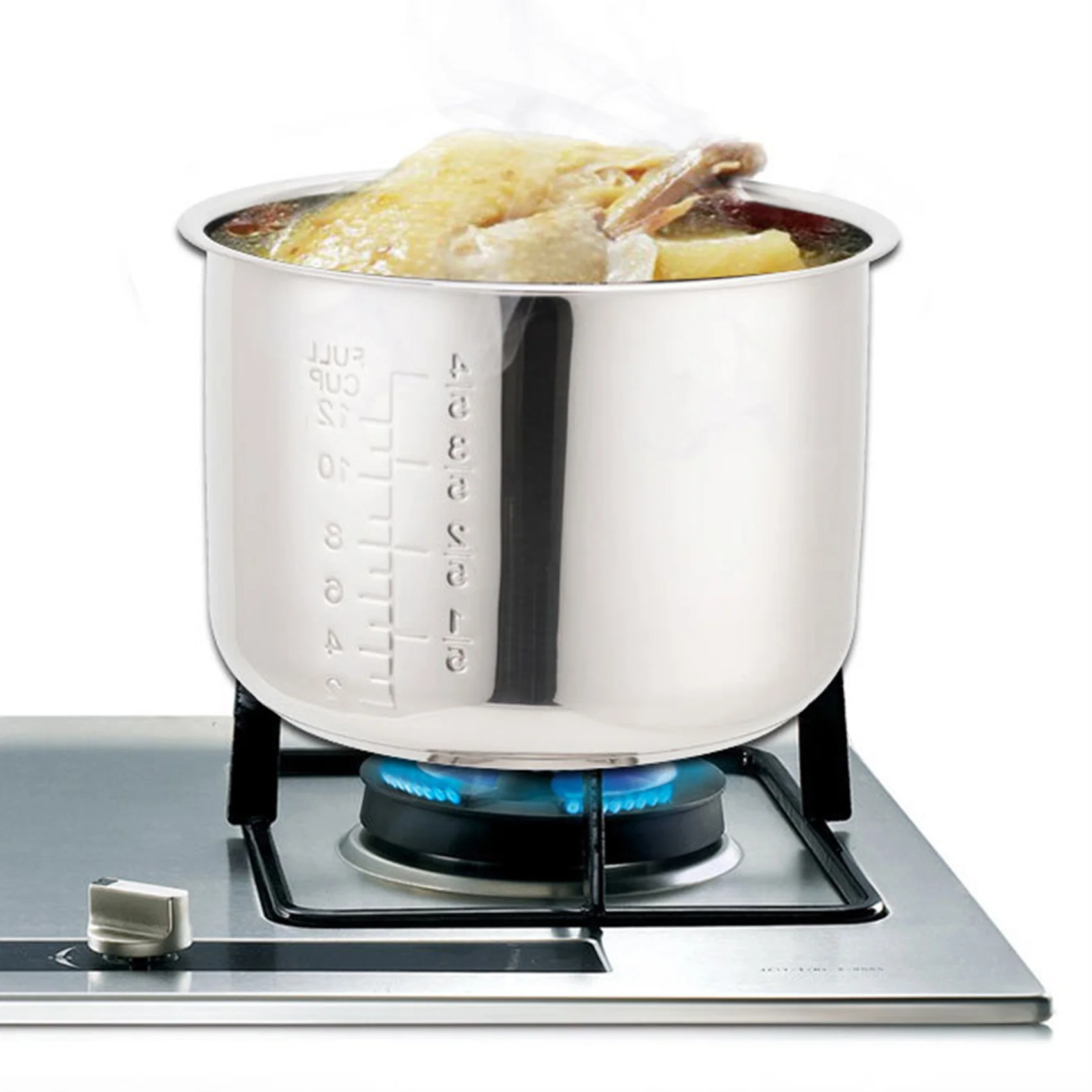 J1UL1N Электроплита, сменная внутренняя вставка для кастрюли из нержавеющей стали, вставка для аксессуаров, вставка XL, совместимая с 5-литровой плитой