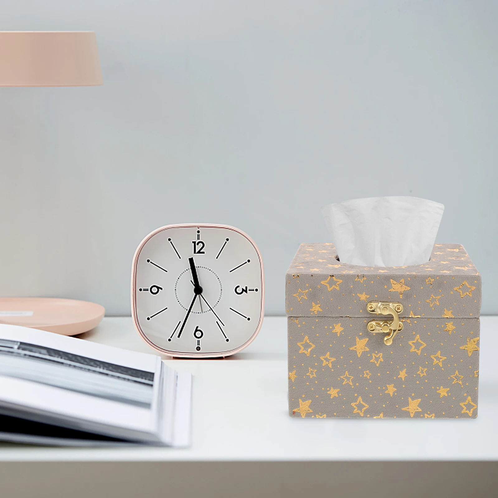 

Wooden Cover Rectangle Tissue Holder Desktop Facial Tissues Boxes Holder For Home Office Car Bathroom Tissue Storage Box