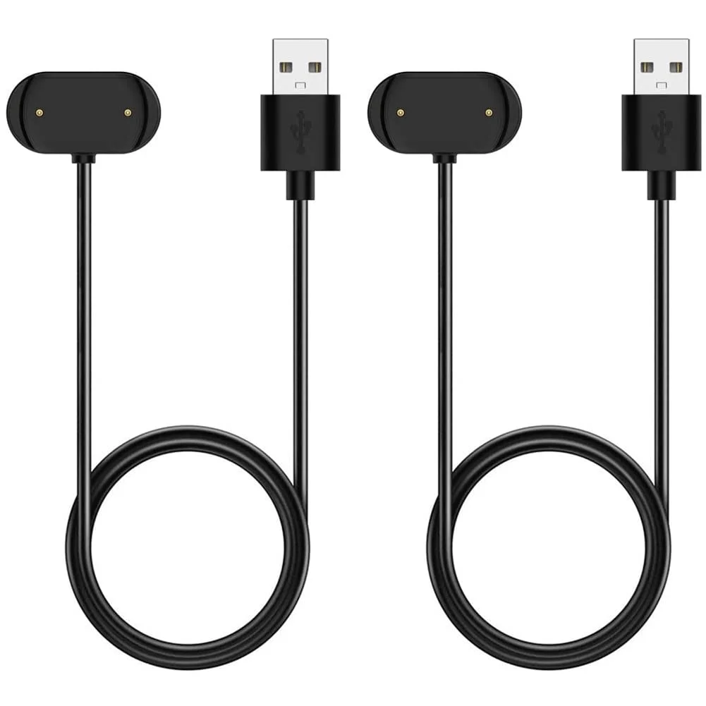 2 Pack for Amazfit GTR 4/GTR 3/GTS 4/GTS 3/T-Rex 2 USB Smart Watch Charger Replacement Charger Cable