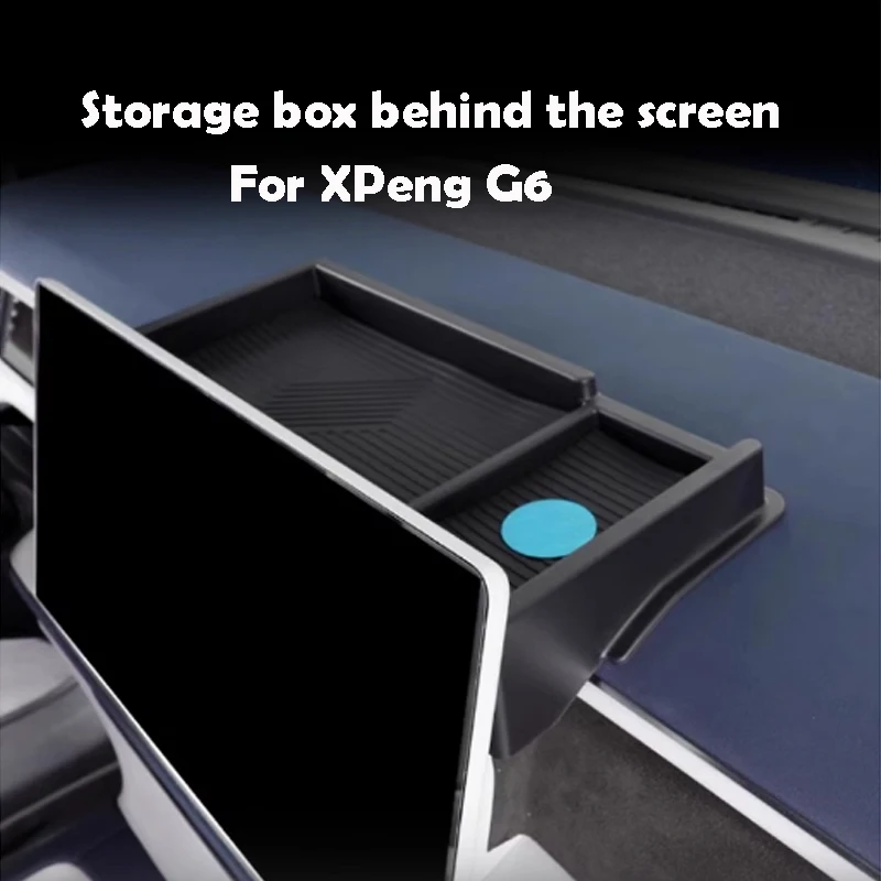 

For XPeng G6 2023 2024 2025 Storage Box Behind The Screen ABS Material Portable Car Accessories