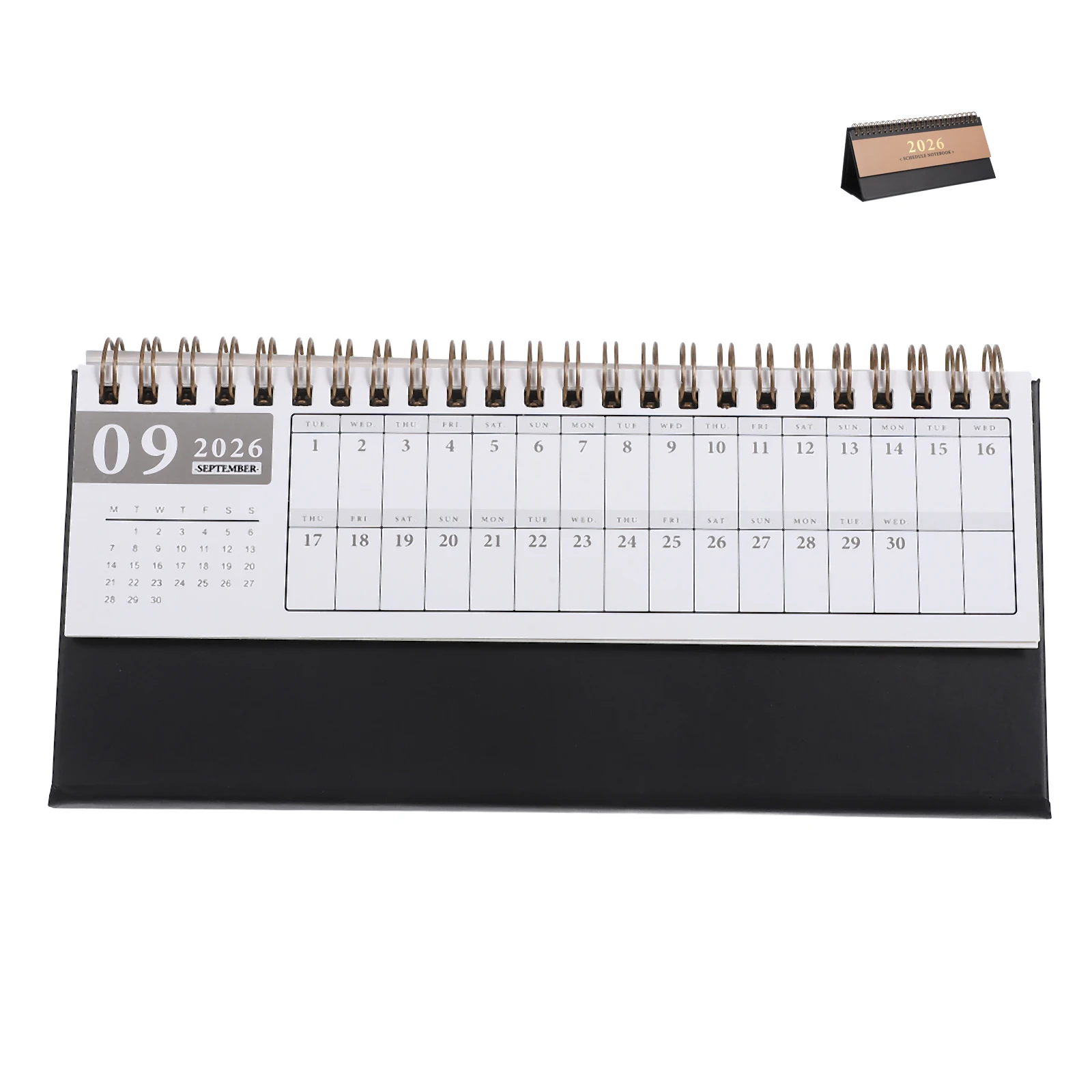

Mini Horizontal Desk Calendar 2026 Self Discipline Tracker Compact Portable Aesthetic Planner Daily Monthly Stationery