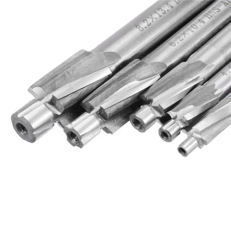 AT02-15Pcs HSS Counterbore End Mill M3-M8 Pilot Slotting Tool Milling Cutter Countersink End Mills