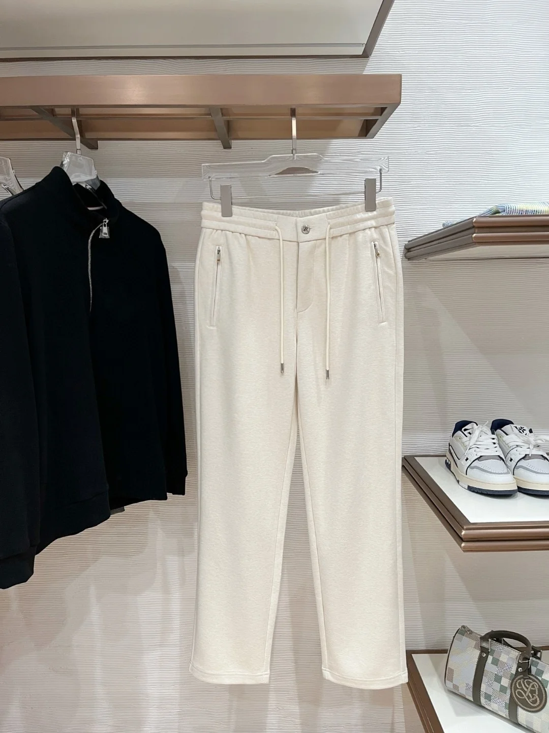 

Faionable Simple Straight Leg Casual Pants Men's Wool Blend Leisure Trousers Autumn Winter New Arrival Urban Sle Color