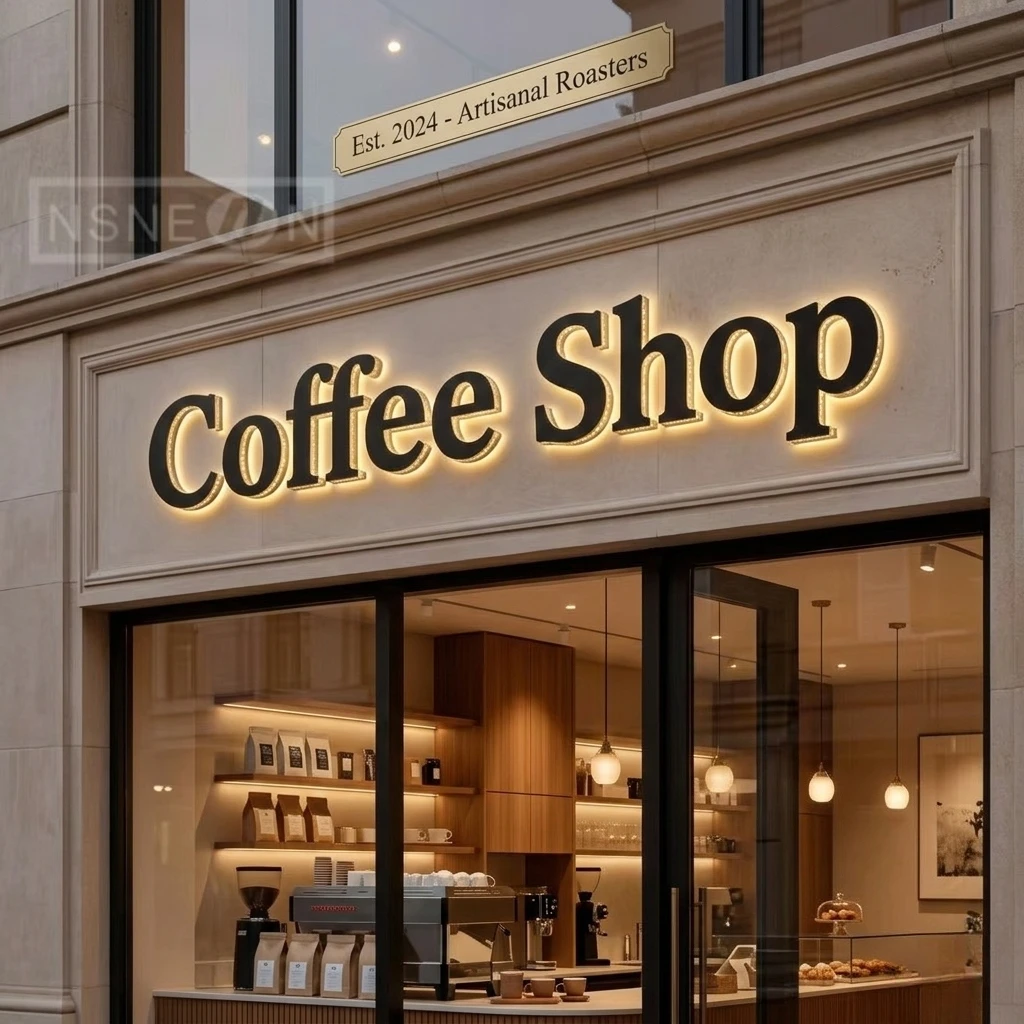 

Custom Logo Signs Letters With Lights Wall Advertising Brand Outdoor Light Luminous Large Label Metal 3d Business Neon Led Signs