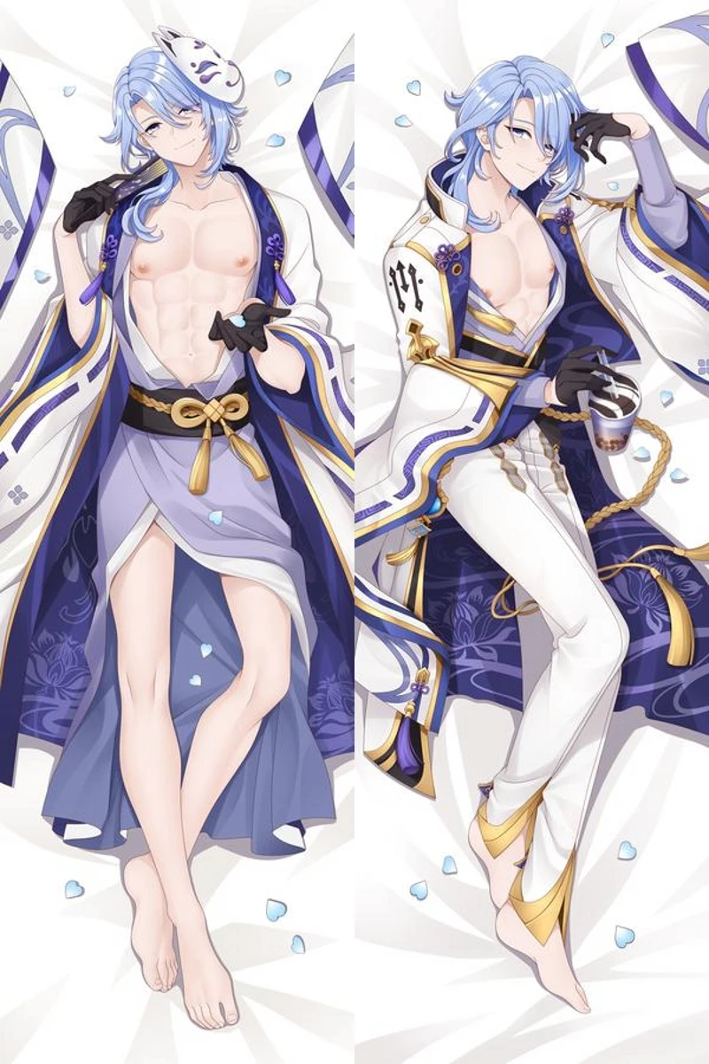 Gra Impact Kamisato Ayato poszewka na poduszkę Cosplay Dakimakura Cartoon Kawaii mężczyźni kobiety akcesoria kostiumowe