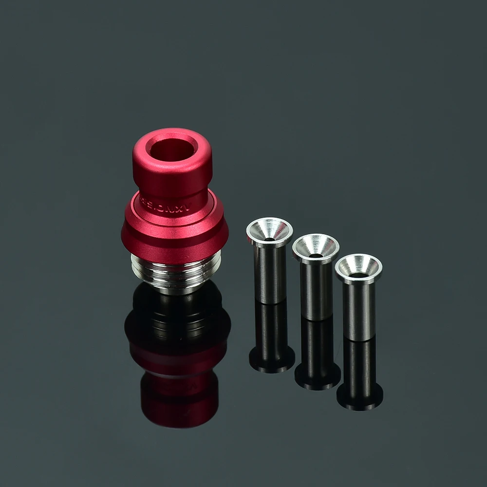 Wolfcoolvape MISSION COSMOS v2 Booster Tip para BB / Billet / Boro AIO Box Mod, aluminio, acero inoxidable