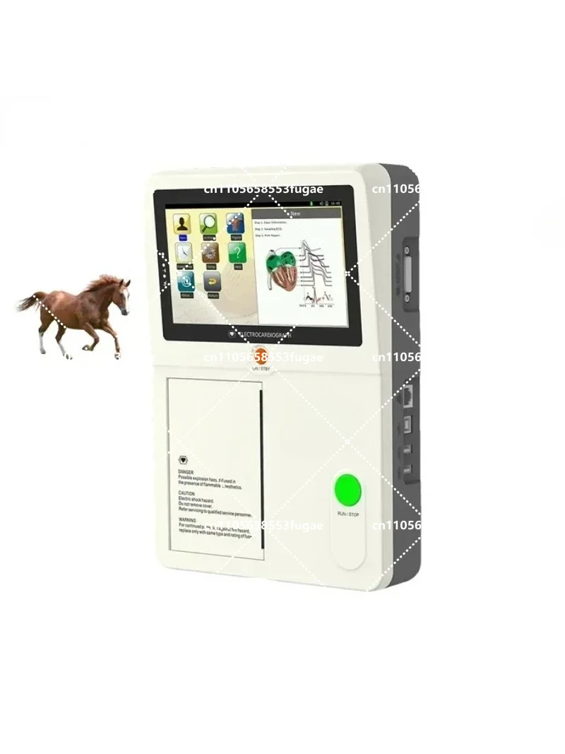 Easy Operating 3 channel or 6 channel Smart Electrocardiogram Veterinary ECG for animal