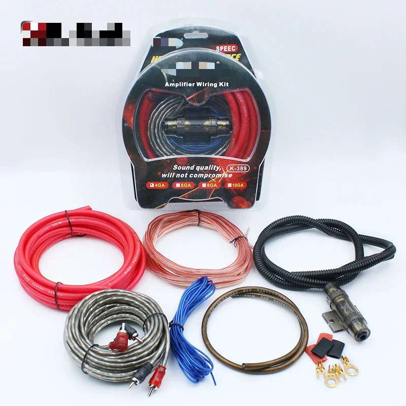 Car audio modified subwoofer modified cable 10/8/6/4GA car power amplifier cable