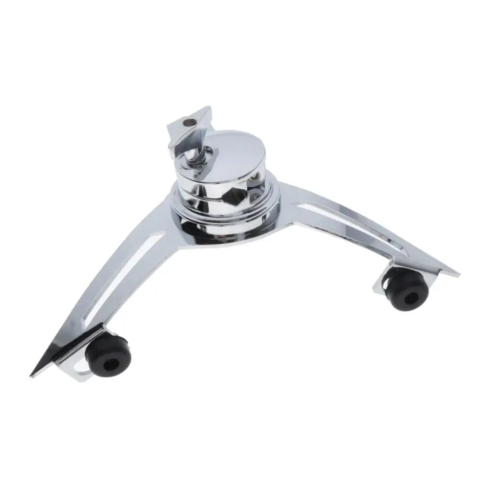 Percussion Drum Rim Mount Chrome 10in Tom Bracket Drum Hardware Accessory for Electronic Drums Replacement Setup