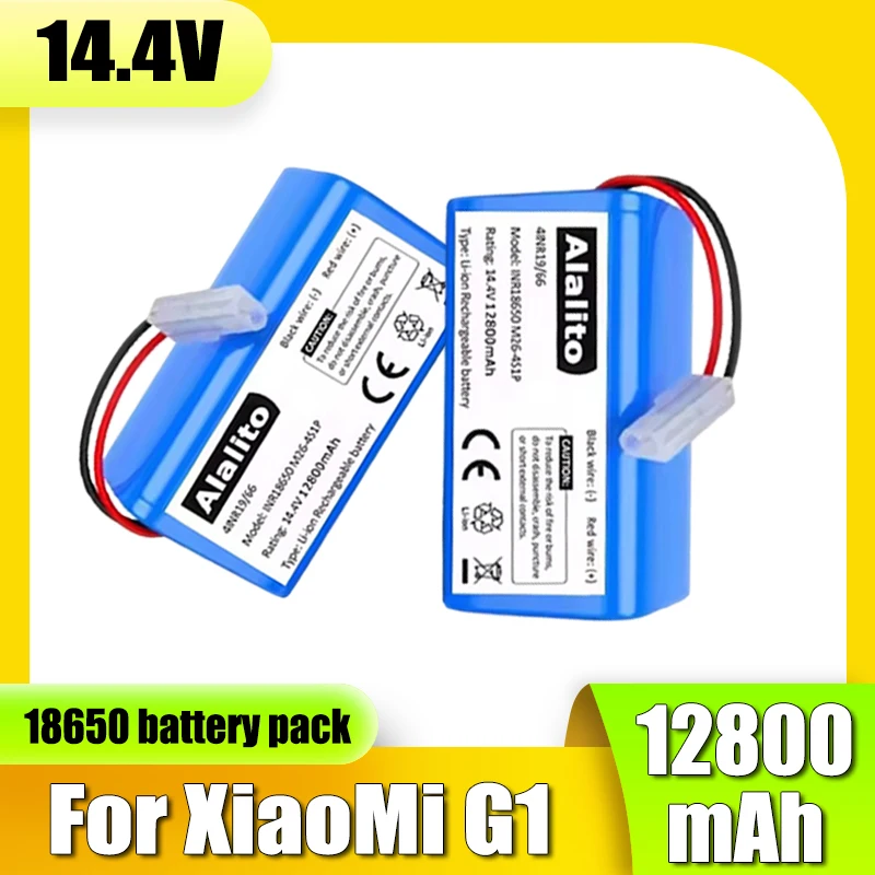 14.4V lithium-ion battery pack, 3500mAh, for Xiaomi robot vacuum cleaner Essential G1 MJSTG1, SKV4136GL R30 R35