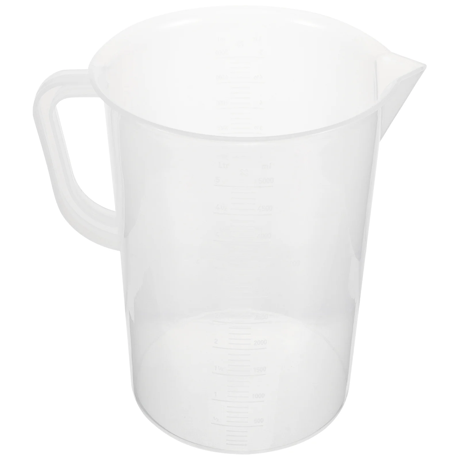 

Plastic Measuring Cup Large Capacity Household Graduated Clear Cups Drink Dispenser Travel Coffee Mug Oil