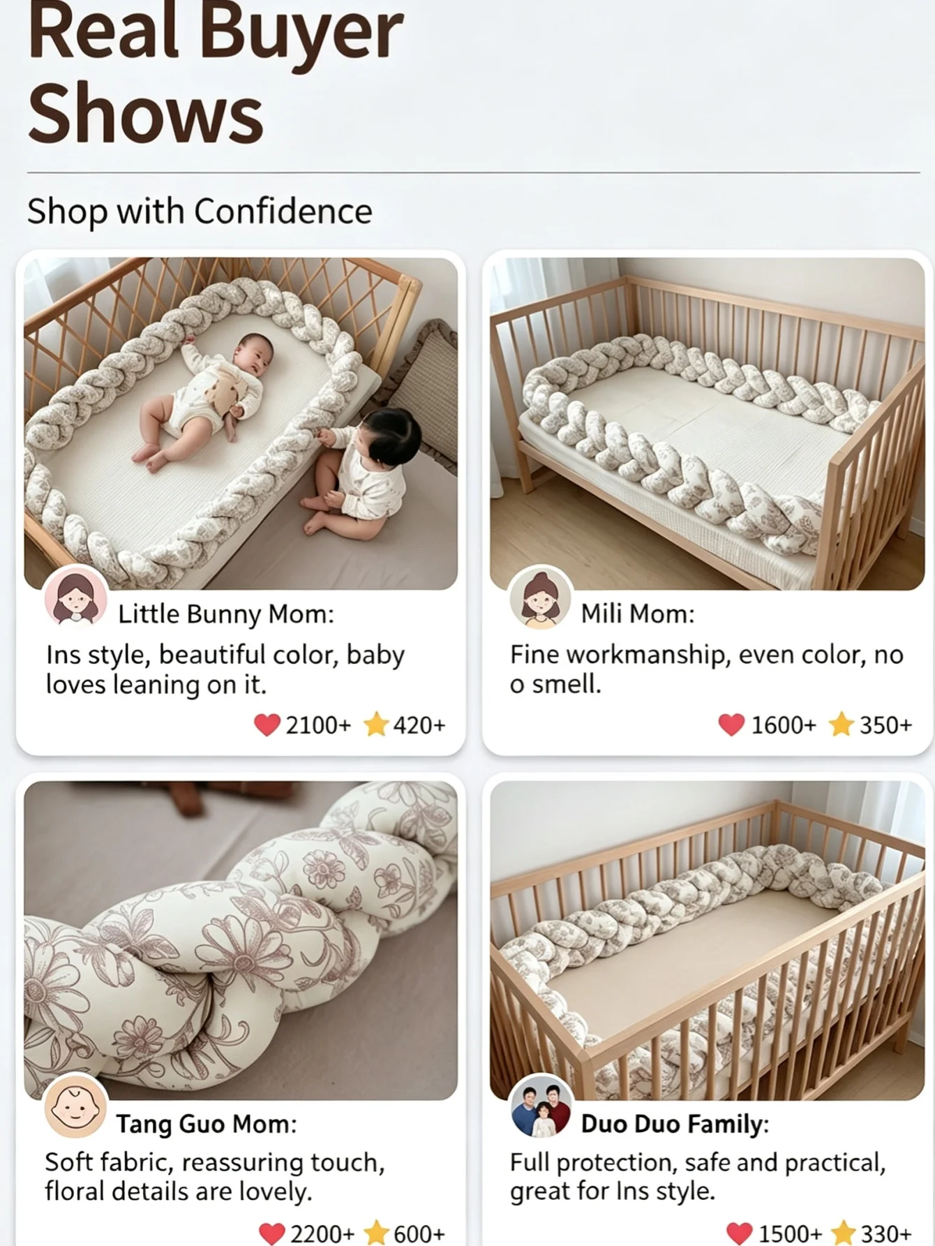 Protetor de Berço Trançado com - Baby Nursery Glider avaliação e preço