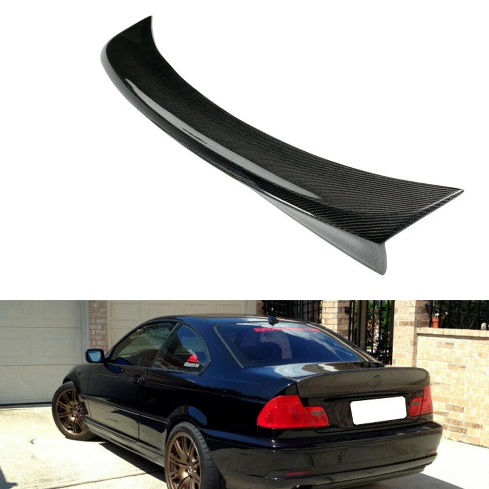 

Rear Trunk Lid Spoiler Wing For BMW E46 3 Series 316i 323i 325i 330i M3 Coupe 2 Door 1999-2006 Real Carbon Fiber Splitter Lip