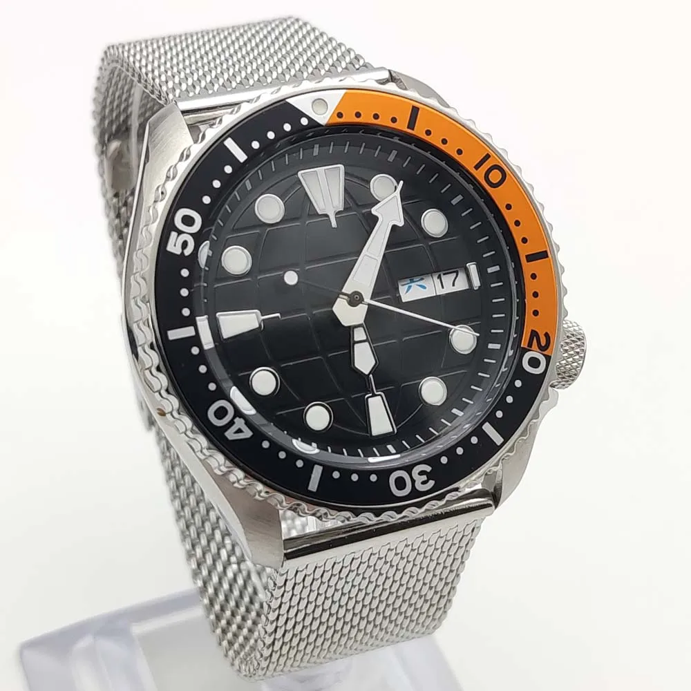 42mm Watches SKX007 NH36 Movement Men\'s Watches Stainless Steel Case Casual Waterproof Automatic Mechanical Watches