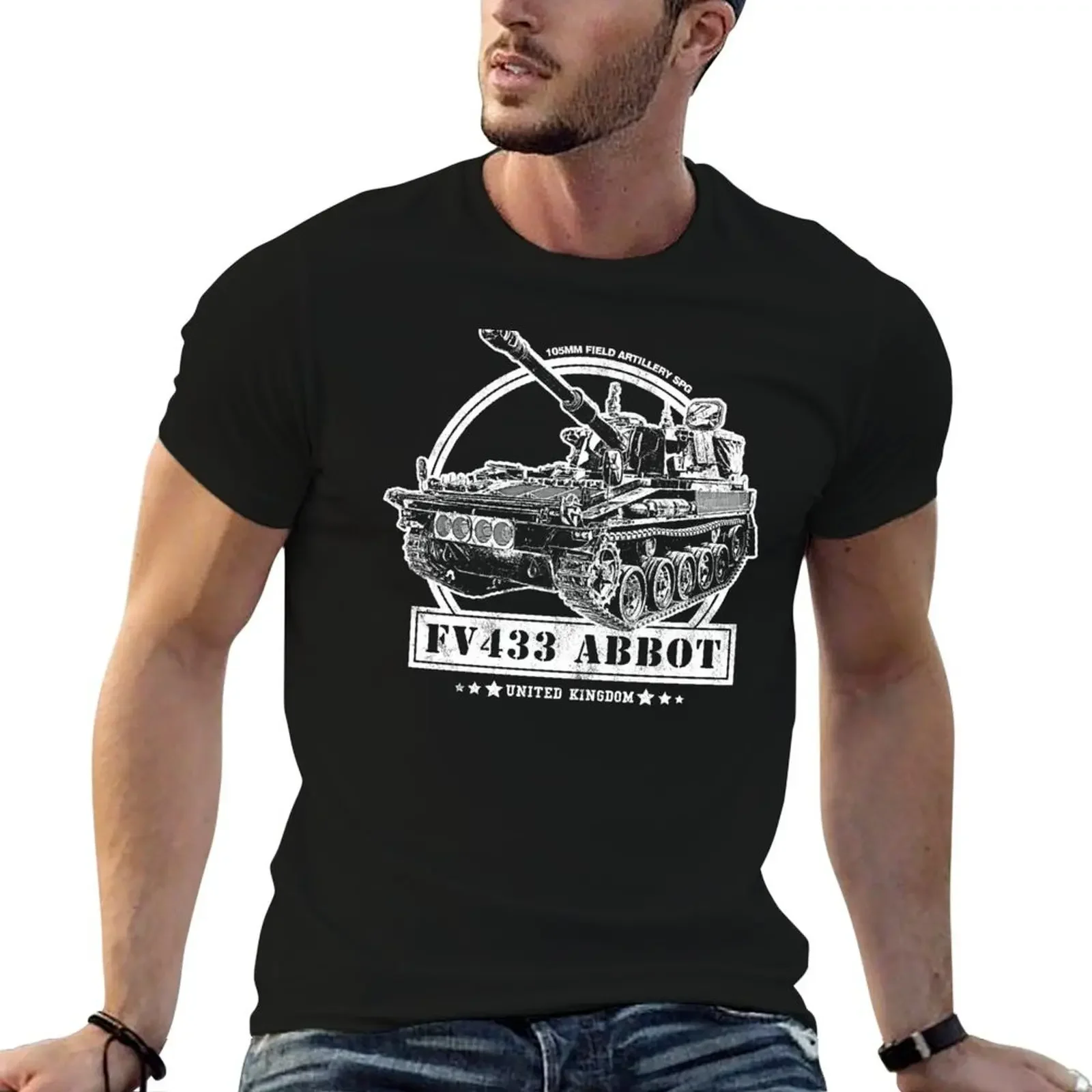 FV433 Abbot SPG T-Shirt shirts graphic tees blue archive customs design your own T-shirt men