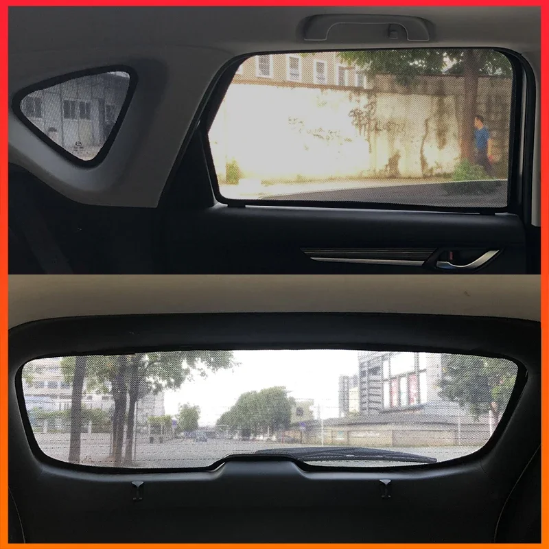 Suitable for 2017-2024 Mazda CX-5 Window Visor Rear Side Curtain Sunshade UV Protection Side Window Cover