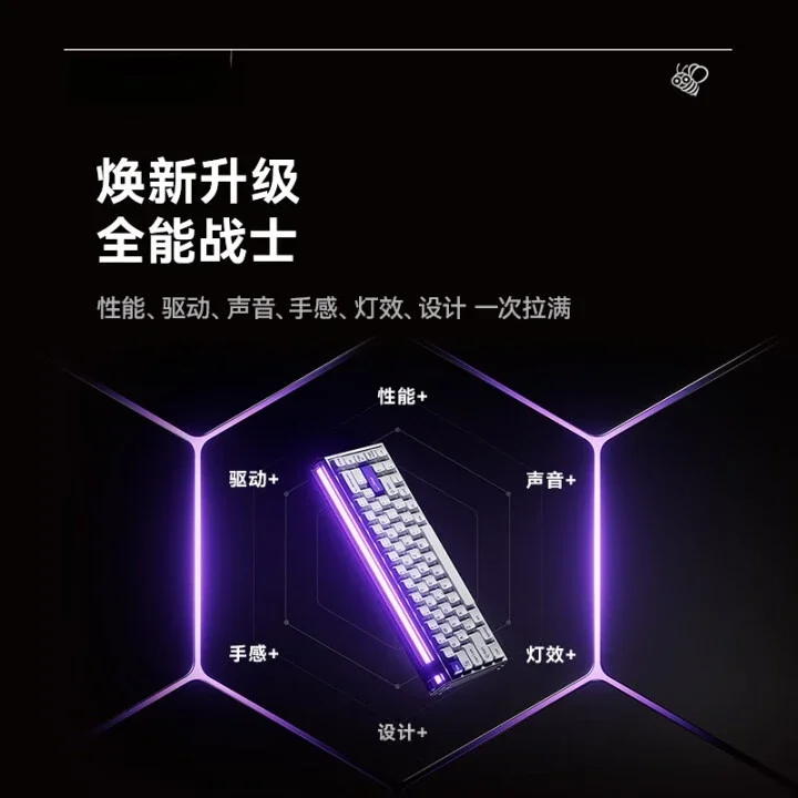 لوحة المفاتيح ذات المحور المغناطيسي TTC Magneto Purple Heart axis RT0.01 ميكانيكية مخصصة لألعاب الرياضات الإلكترونية