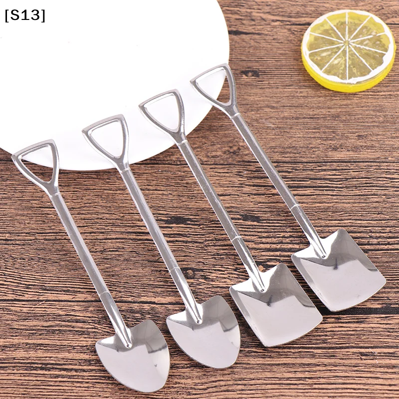 Doughnut Spoon Fruit Fork Stainless Steel Cartoon Kid Spoon Donut Cake Coffee Fork Dessert Tool Teaspoon Ice Cream Stirring[Q]