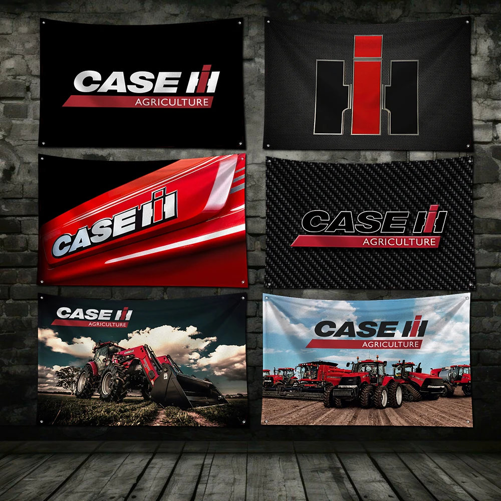 3x5 Ft C-Cases IH Flag Polyester Digital Printing Banner for Garage Wall Art Out Door Decoration With Brass Grommets