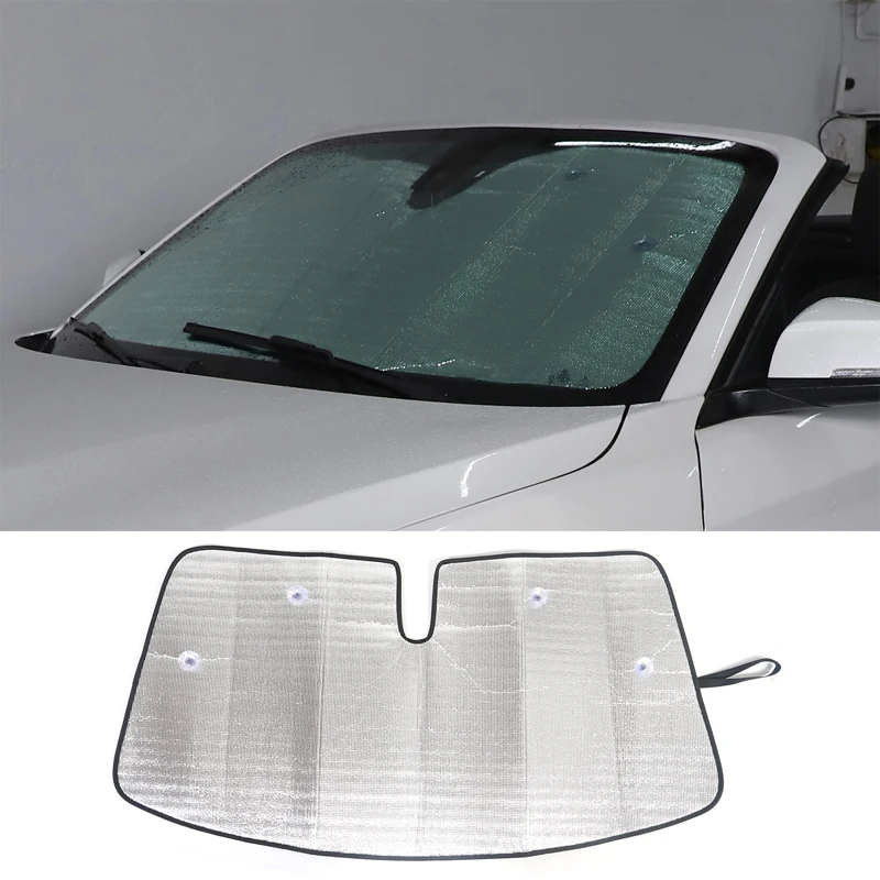 

For 2012-2019 BMW 2 Series 1 Series Aluminum Foil Silver Car Front Glass Anti-UV Sun Shade Car Decorative Protection Accessories